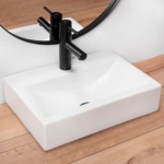 Umývadlo na dosku/stenu REA XARA - biele – Obrázok 2