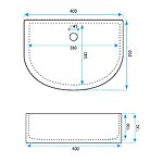 Umývadlo na dosku REA CLARA – Obrázok 6