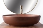 Umývadlo na dosku REA VILLA - meď – Obrázok 4