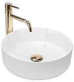 Umývadlo na dosku REA SAMI - Matný mramor