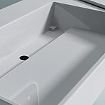 Umývadlo REA Archi 75 CM White na dosku - konglomerát – Obrázok 5