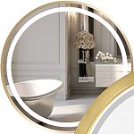 Zrkadlo LED 70cm MMJ Gold