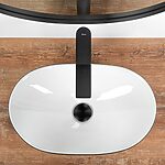 Umývadlo na dosku REA Royal Mini Black White – Obrázok 4