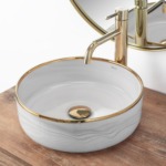 Umývadlo na dosku REA MERIDA - šedé – Obrázok 2