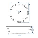 Umývadlo na dosku REA Betty – Obrázok 6