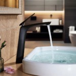 Umývadlová batéria REA JAGER - čierna, vysoká – Obrázok 2