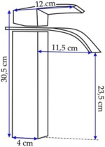 Umývadlová batéria Rea Falcon 30 – Obrázok 8