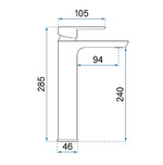 Umývadlová batéria REA ARGUS COPPER BRUSH High – Obrázok 3