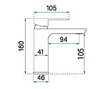 Umývadlová batéria REA ARGUS COPPER BRUSH LOW – Obrázok 7
