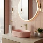 Umývadlová batéria REA Drop Brush Gold High – Obrázok 2