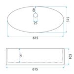 Umývadlo na dosku ADRIANA – Obrázok 4