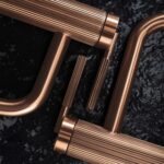 Umývadlová batéria REA Argon Brush Copper Low – Obrázok 2