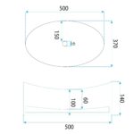 Umývadlo na dosku Rea Harper Transparent – Obrázok 8