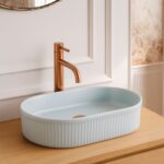 Umývadlo na dosku REA Vanda Baby Blue Matt