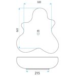 Umývadlo na dosku IZOLDA – Obrázok 4