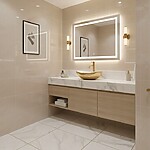 Umývadlo na dosku Rea Sofia - Bielozlaté – Obrázok 3