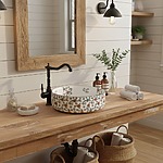 Umývadlo na dosku Rea Stefania Fiori – Obrázok 4