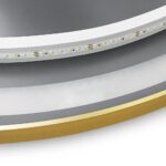 Zrkadlo LED 80cm MMJ BRUSH GOLD – Obrázok 9