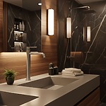 Umývadlová batéria REA Foster Brush Nickel High – Obrázok 4