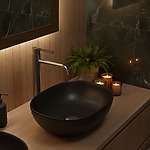 Umývadlová batéria REA Foster Brush Nickel High – Obrázok 11