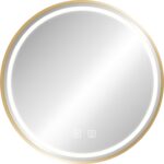 Zrkadlo LED 80cm MMJ BRUSH GOLD – Obrázok 8