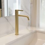 Umývadlová batéria REA Foster Brush Gold  High – Obrázok 5