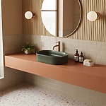 Umývadlo na dosku REA Vanda Olive Matt – Obrázok 6