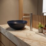 Umývadlová batéria REA Argon Brush Nickel  high – Obrázok 4