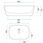 Umývadlo na dosku Basaro Hestia – Obrázok 4