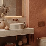 Umývadlo na dosku DUO Caffe Latte Matt – Obrázok 2