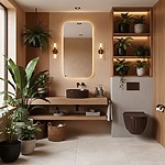 Umývadlo na dosku DUO Espresso Matt – Obrázok 6