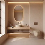 Umývadlo na dosku DUO Caffe Latte Matt – Obrázok 3