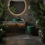 Umývadlo na dosku DUO Matcha Matt – Obrázok 5