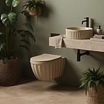 Umývadlo na dosku DUO Caffe Latte Matt – Obrázok 5