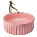 Umývadlo na dosku DUO Sweet Pink Matt