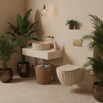 Umývadlo na dosku DUO Caffe Latte Matt – Obrázok 6