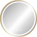 Zrkadlo LED 60cm MMJ BRUSH GOLD – Obrázok 9