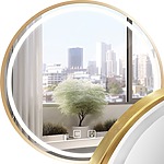 Zrkadlo LED 70cm MMJ BRUSH GOLD