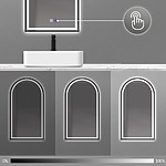 Zrkadlo LED 60x100cm DASH BLACK – Obrázok 4