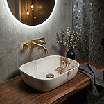 Umývadlo na dosku Rea Belinda Marrone Matt – Obrázok 8