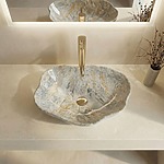 Umývadlo na dosku REA Pearl Ruststone – Obrázok 5