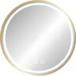 Zrkadlo LED 50cm MMJ BRUSH GOLD – Obrázok 8