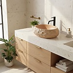 Umývadlo na dosku Mika Light  Terracotta – Obrázok 8