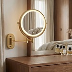 Zrkadlo LED Glow Brush Gold – Obrázok 7