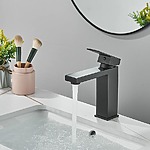 Umývadlová batéria REA FENIX - matná čierna, nízka – Obrázok 4