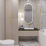 Zrkadlo LED OVL 50x100cm Gold – Obrázok 10