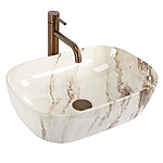 Umývadlo na dosku Rea Belinda Marrone Shiny