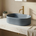 Umývadlo na dosku REA Vanda Blueberry  Matt – Obrázok 7