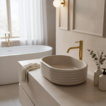 Umývadlo na dosku Nicoletta Beige – Obrázok 3