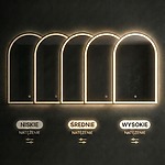 Zrkadlo LED 60x100cm DART GOLD – Obrázok 7